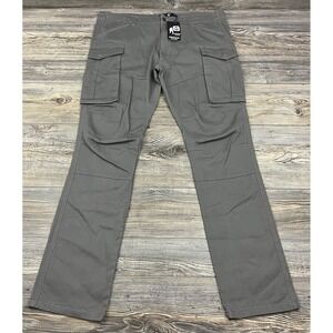 American Stitch Men's‎ Grey Cargo Twill Pants XXL (40/33.5) #HD18-107 Gorpcore